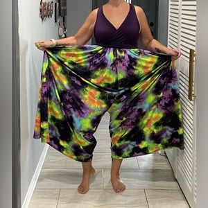 XL Tye Dye Mama on Tap Full Length Romper
